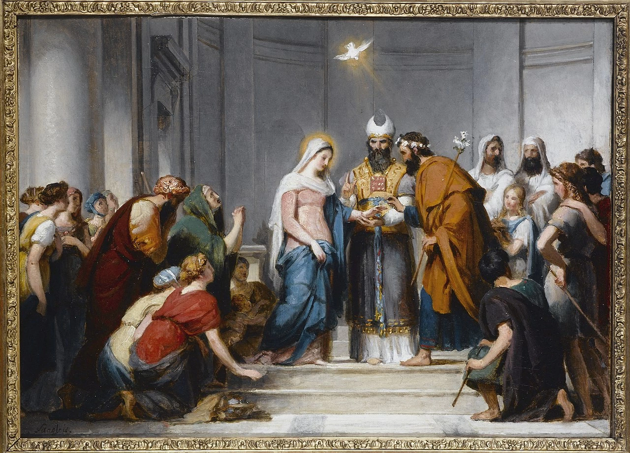Lo Sposalizio della Vergine Studio per la composizione della chiesa di Notre - Dame, de, Lorette, Museo Carnavalet, Parigi